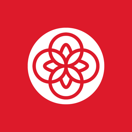 creative abstract circle symbol vector illustrationのイラスト素材
