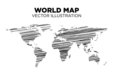 World Map Vector illustration.のイラスト素材