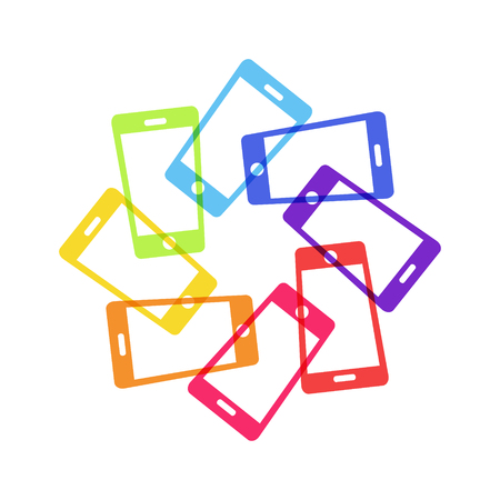 Mobile Phone Technology Business Symbol Designのイラスト素材