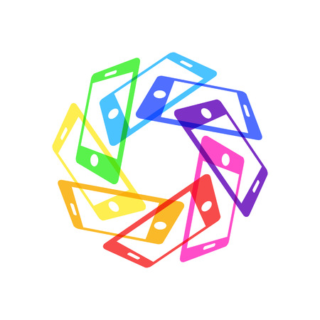 Mobile Phone Technology Business Symbol Designのイラスト素材