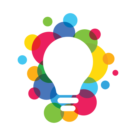 Light Bulb ideas Concept vector eps 10 in white backgroundのイラスト素材