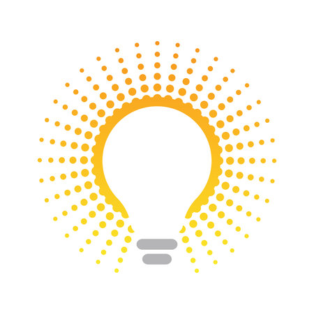 Light Bulb ideas Concept vector eps 10 in white backgroundのイラスト素材