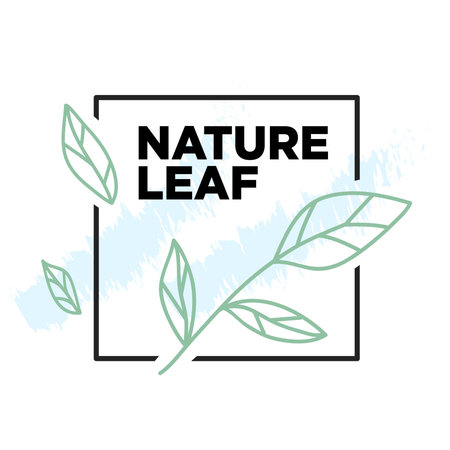 Nature Botanical illustration simple designのイラスト素材