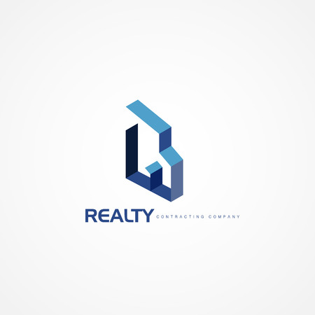 Abstract Realty Shape Logo Sign Symbol Iconのイラスト素材