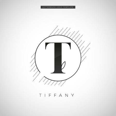 Simple Initial Letter Type T Business Name Logo Templateのイラスト素材