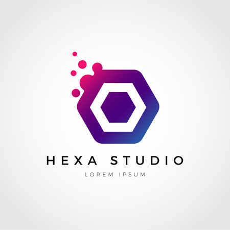 Abstract Colorful Dots Logo Sign Symbol Iconのイラスト素材