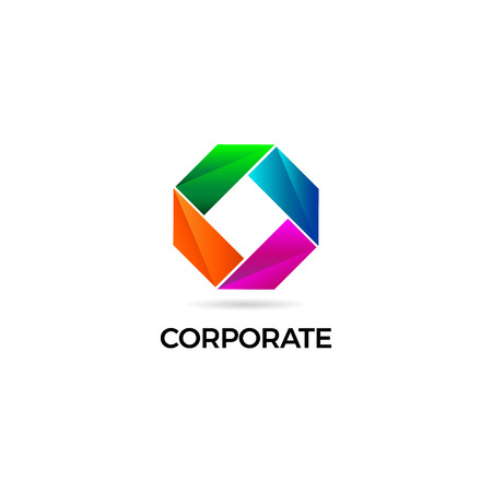 Abstract Colorful Shape Logo Sign Symbol Iconのイラスト素材