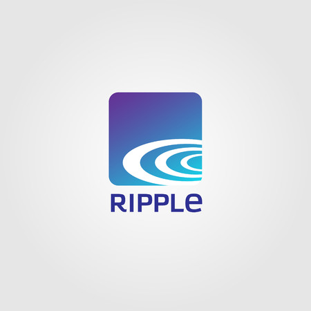 Abstract Rounded Square Ripple Logo Sign Symbol Iconのイラスト素材