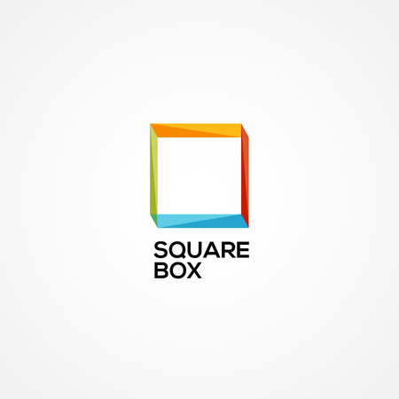 Simple Colorful Abstract Square Logo Sign Symbol Iconのイラスト素材