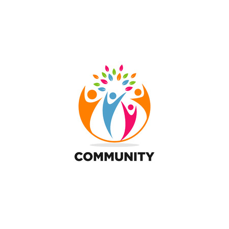People Family Community Symbol Logoのイラスト素材
