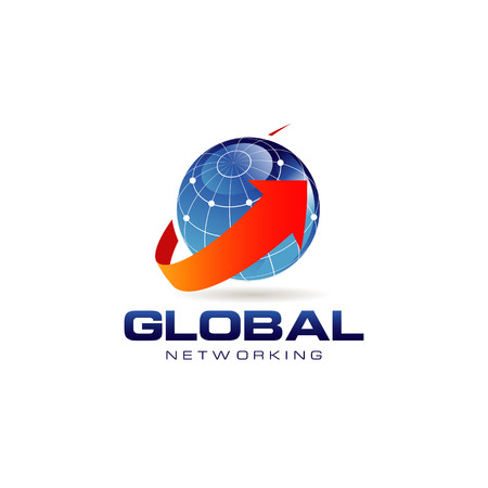 Blue Marble Global Networking Logoのイラスト素材