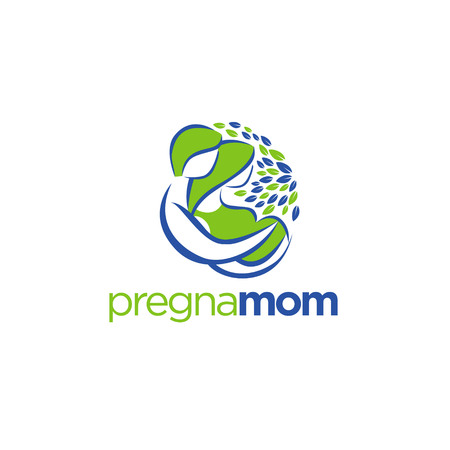 Pregnant Logo Design Symbol Iconのイラスト素材