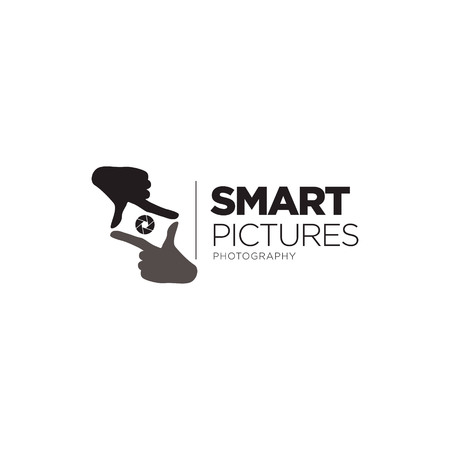 Smart Pictures Photography Logo Symbolのイラスト素材