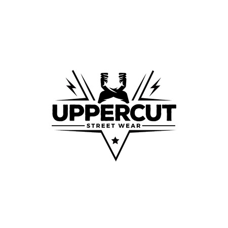 Uppercut Street Wear Logo Symbol Badgeのイラスト素材