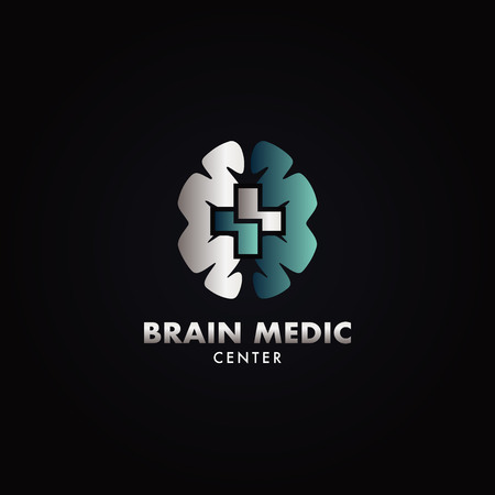 Hospital Brain Medical Center Logoのイラスト素材