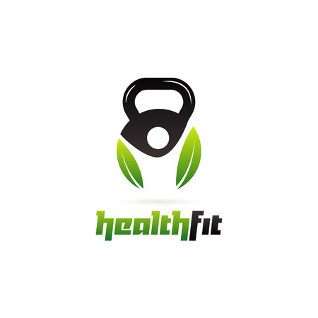 Health Fit Logo Design Symbolのイラスト素材