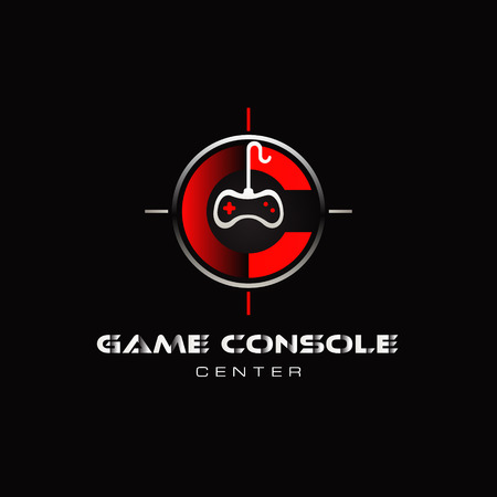 Game Console Logo Symbol Iconのイラスト素材