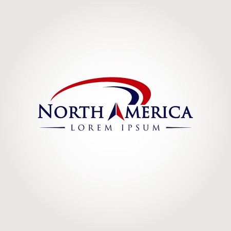 North America Logo Symbol Iconのイラスト素材