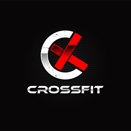 Crossfit Sport Logo Design Symbolのイラスト素材