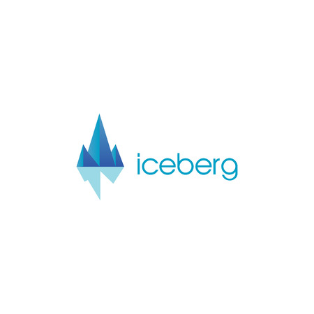 Iceberg Logo Design Symbolのイラスト素材