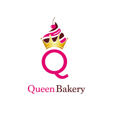 Queen Bakery Letter Q Logo Symbolのイラスト素材