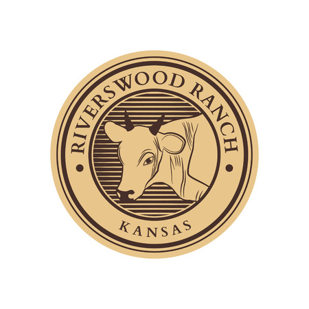 Ranch Logo Design Emblem Badge Symbolのイラスト素材