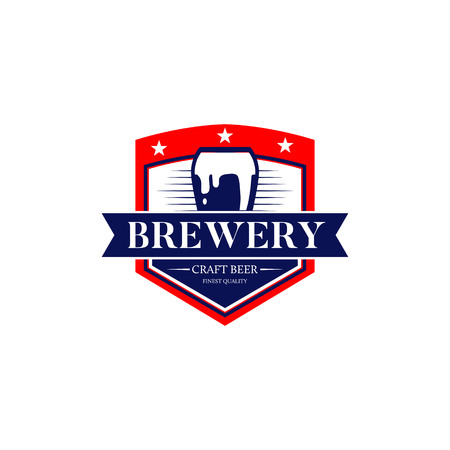 Brewery Craft Beer Logo Symbol Iconのイラスト素材