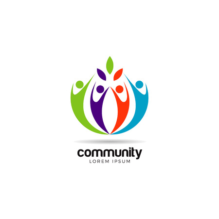 Colorful Community Logo Symbolのイラスト素材