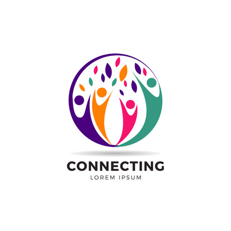 Circle Colorful Community Logo Symbolのイラスト素材