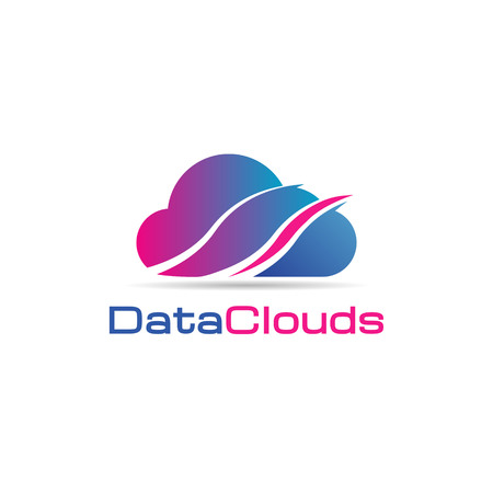 Data Clouds Logo Icon Symbolのイラスト素材