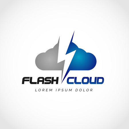 Flash Cloud Logo Symbolのイラスト素材