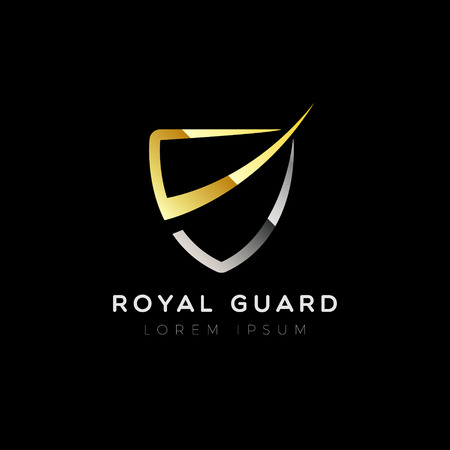 Shield Logo Template Sign Symbol Iconのイラスト素材