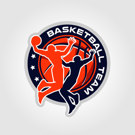 Basketball Team Championship Logo Sign Symbol Badge Iconのイラスト素材