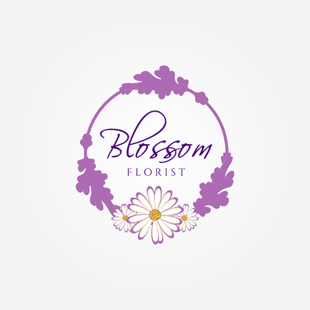 Blossom Florist Logo Sign Symbol Iconのイラスト素材