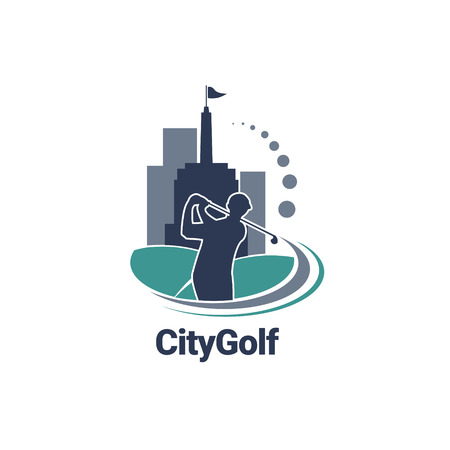 City Golf Logo Sign Symbol Iconのイラスト素材