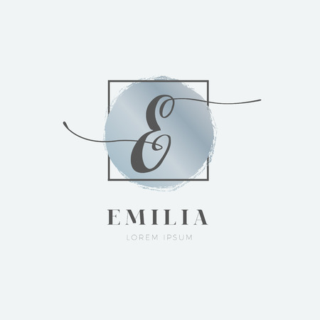Simple Elegant Initial Letter E Logo Type Sign Symbol Iconのイラスト素材