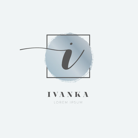 Simple Elegant Initial Letter I Logo Type Sign Symbol Iconのイラスト素材