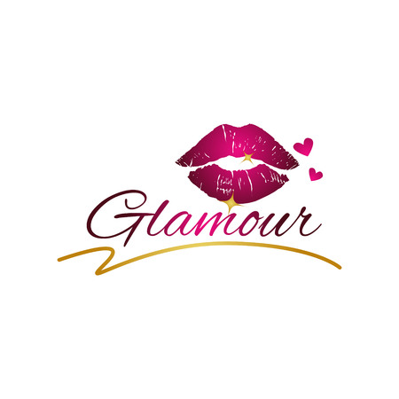 Glamour Lips Logo Sign Symbol Iconのイラスト素材