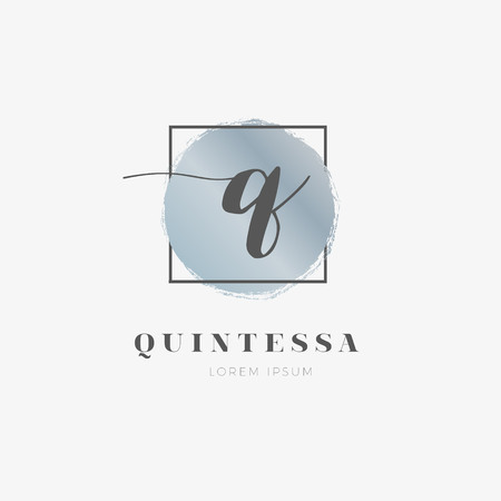 Simple Elegant Initial Letter Q Logo Type Sign Symbol Iconのイラスト素材