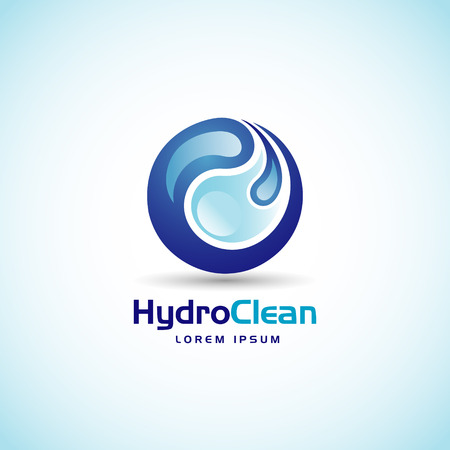 Hydro Clean Logo Sign Symbol Iconのイラスト素材