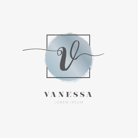Simple Elegant Initial Letter V Logo Type Sign Symbol Iconのイラスト素材