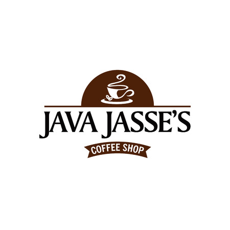 Java Coffee Shop Logo Sign Symbol Iconのイラスト素材