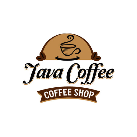 Java Coffee Classic Logo Sign Symbol Iconのイラスト素材