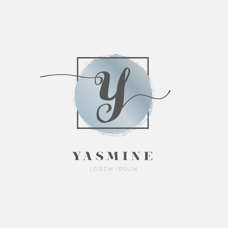 Simple Elegant Initial Letter Y Logo Type Sign Symbol Iconのイラスト素材