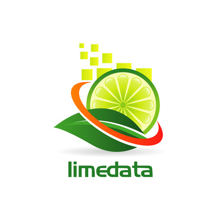Lime Swoosh Logo Designのイラスト素材
