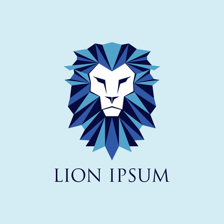 Blue Lion Logo Sign Symbol Iconのイラスト素材