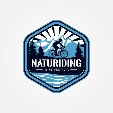 Nature Riding Bike Festival Logoのイラスト素材