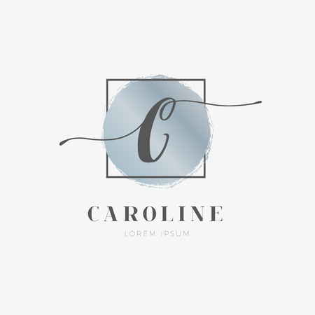 Simple Elegant Initial Letter C Logo Type Sign Symbol Iconのイラスト素材