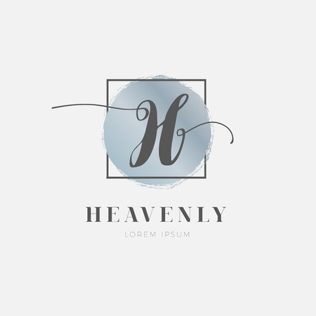 Simple Elegant Initial Letter H Logo Type Sign Symbol Iconのイラスト素材