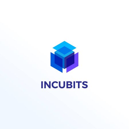 Abstract Cube Shape Logo Design Templateのイラスト素材